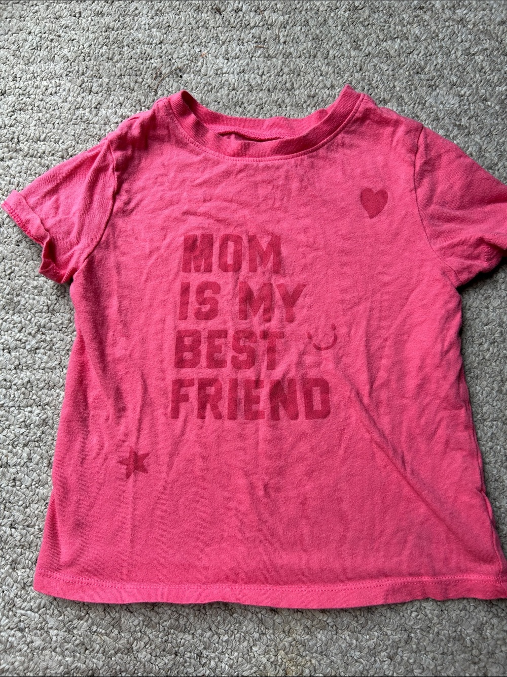 Kids Pink 'Mom Is My Best Friend' Graphic Tee